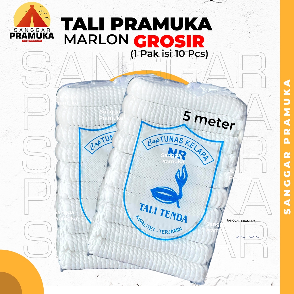 

[1 Pak] Tali Marlon 5 meter / Tali Pramuka Marlon 5 meter / Tali Pramuka 5 Meter