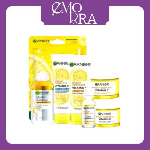 Garnier Paket Lengkap Bright Complete Size Besar || Paket Water Gel