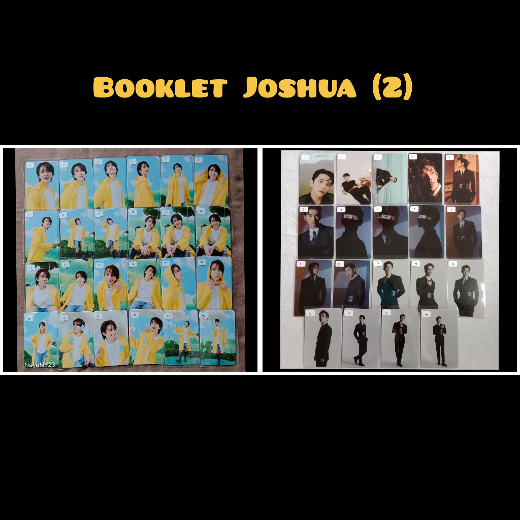 (Beli 3 gratis 1 random) Photocard Official Joshua Booklet Attaca Heaven Carver