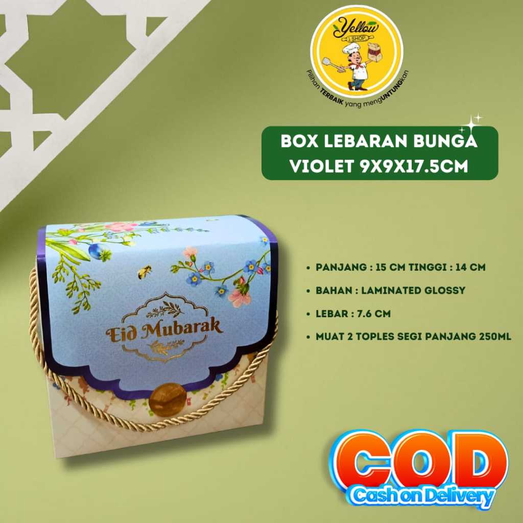 

BOX LEBARAN BUNGA VIOLET 9X9X17.5CM