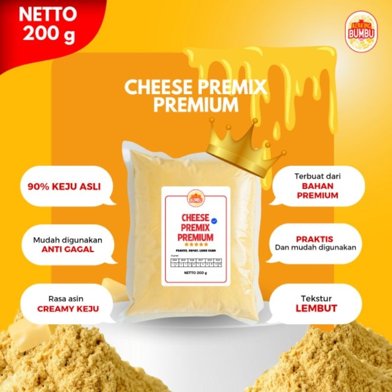 

Cheese Premix Premium/Keju Bubuk/Saus Keju 200g