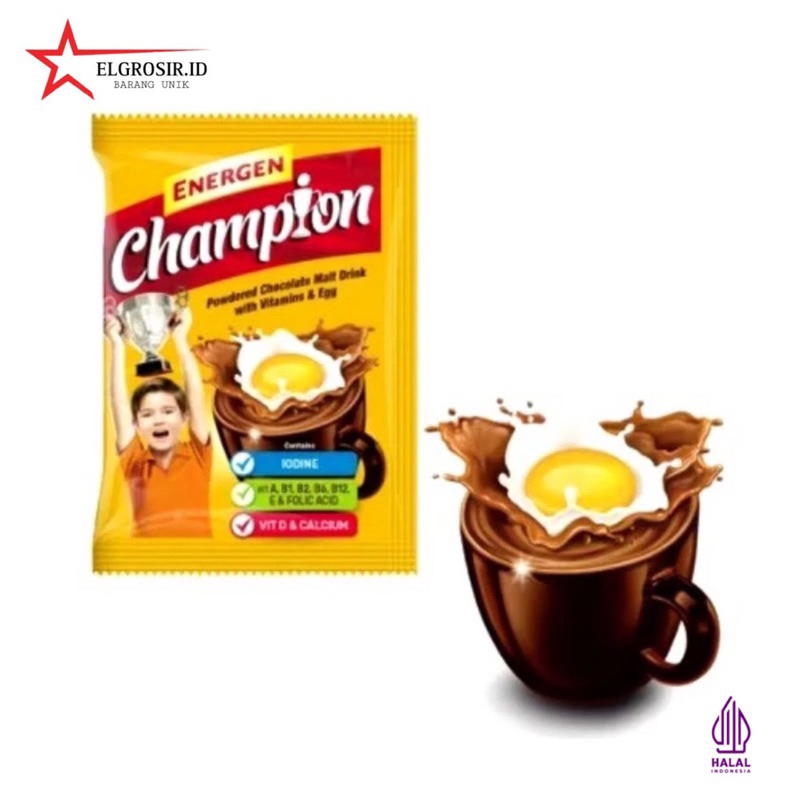 

Energen champion 4 in 1 / Energen 1 renceng isi 10 / Energen champion