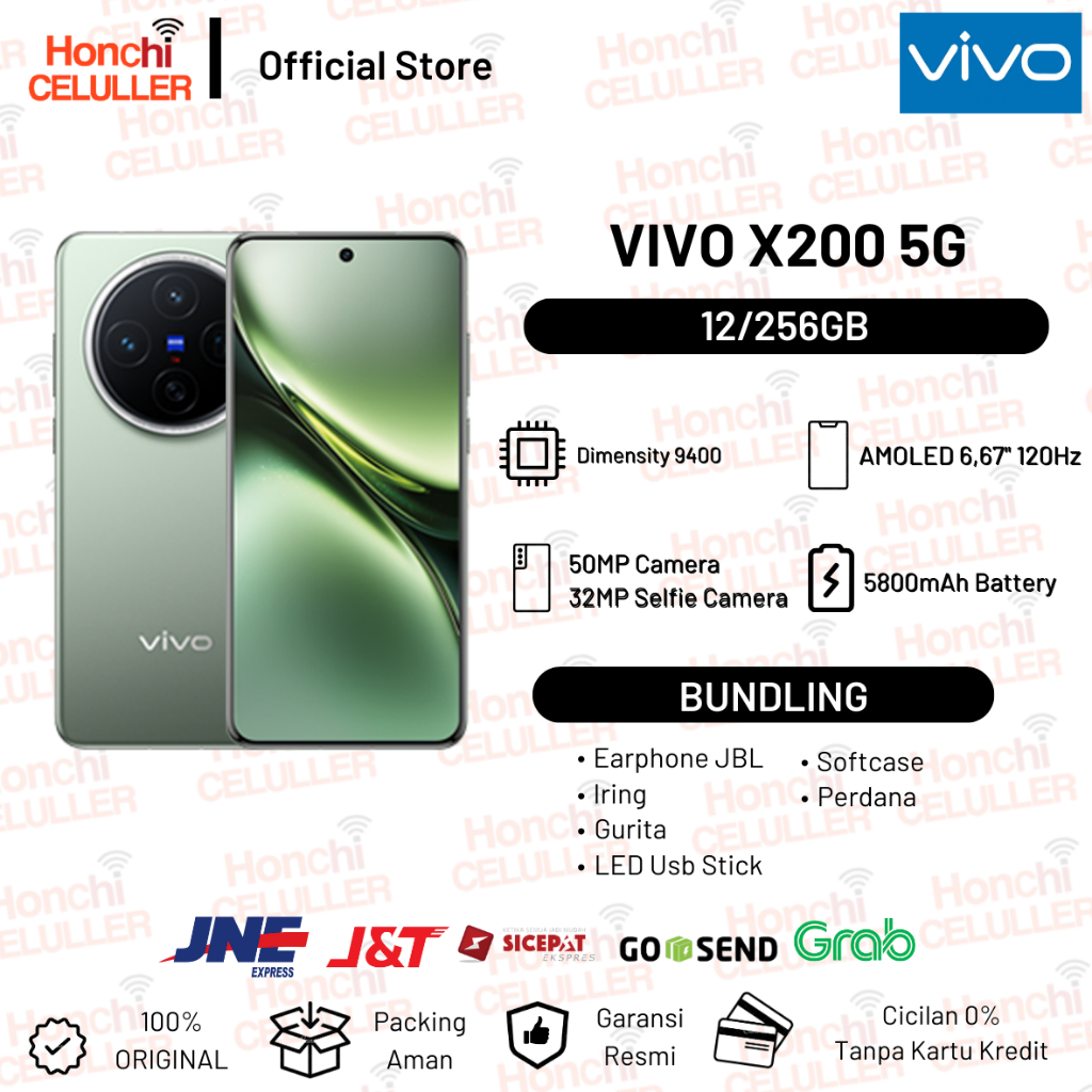 Vivo X200 12/256GB - ZEISS Telephoto Camera, 5800 mAh BlueVolt Battery, Dimensity 9400, vivo AI Gara