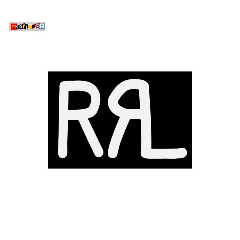 sticker RRL logo stiker double RL