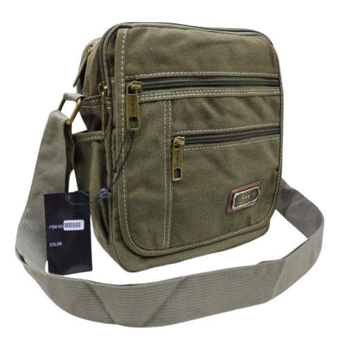 KAAKAAID - TAS PRIA KANVAS PREMIUM FORENZI UKURAN BESAR / TAS SELEMPANG BAHU KANVAS FORENZI M