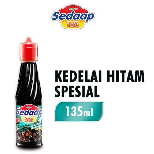 

KECAP SEDAAP MANIS 135ml BOTOL KEDELAI HITAM REFILL MAKANAN MEMASAK BUMBU MASAK SAUS KETCHUP SEDAP SACHET 30 ml 60 135 GROSIR MURAH RESTO WINGS WDMART