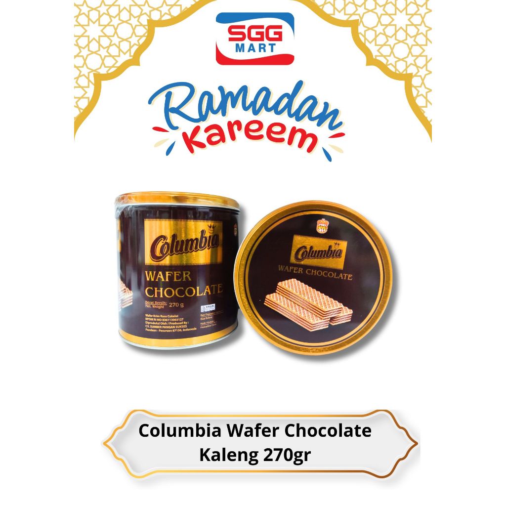 

Columbia Wafer Kaleng 270gr [Cokelat & Strawberry] Edisi Khas Lebaran