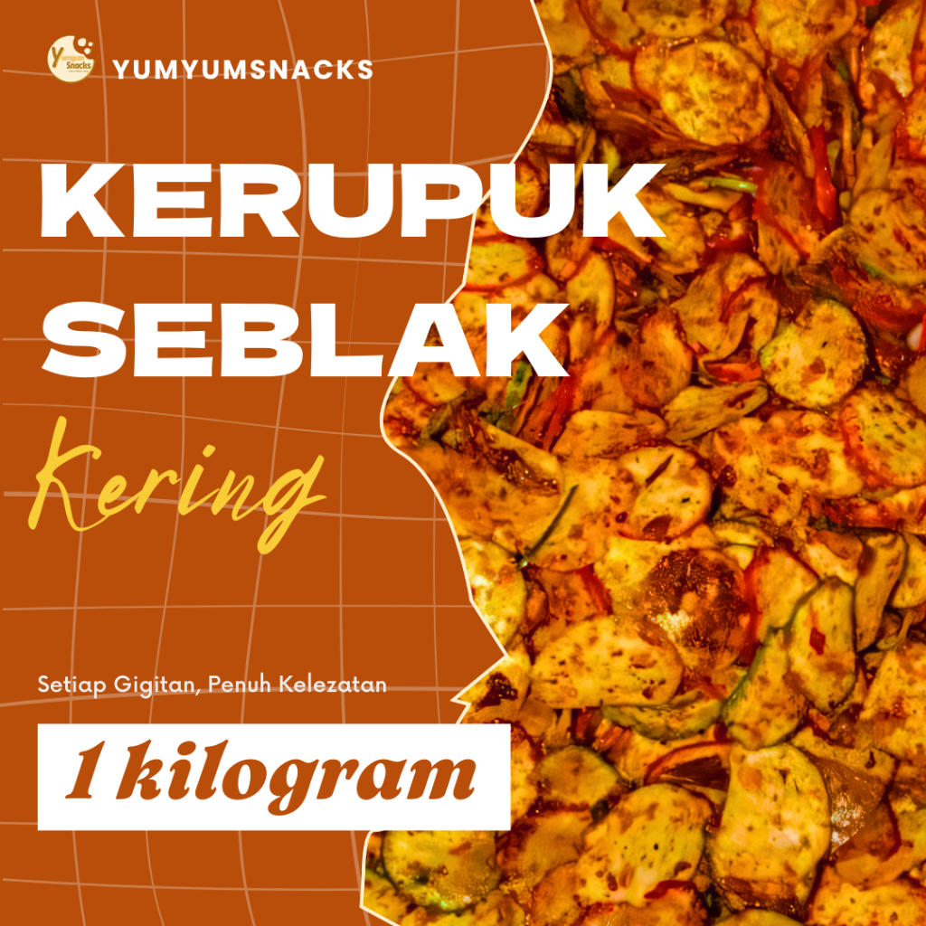 

Kerupuk Seblak Kering Pedas Kemasan 1kg