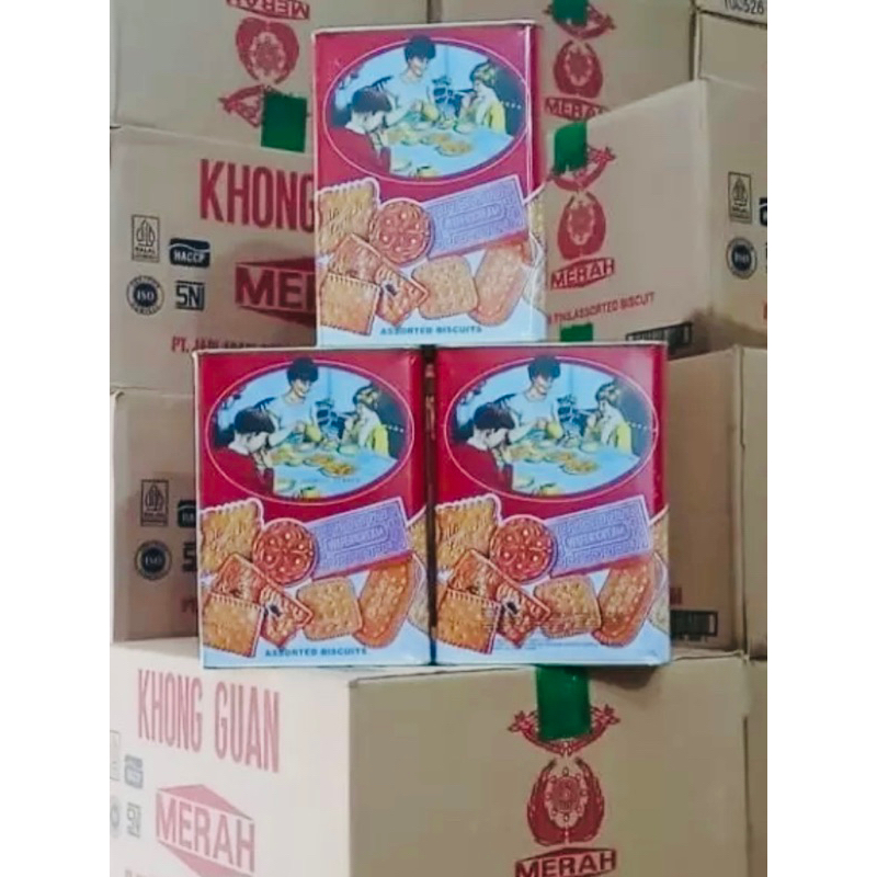 

BISCUITS KHONG GUAN 1600 GRAM. 1 DOS ISI 6 KALENG