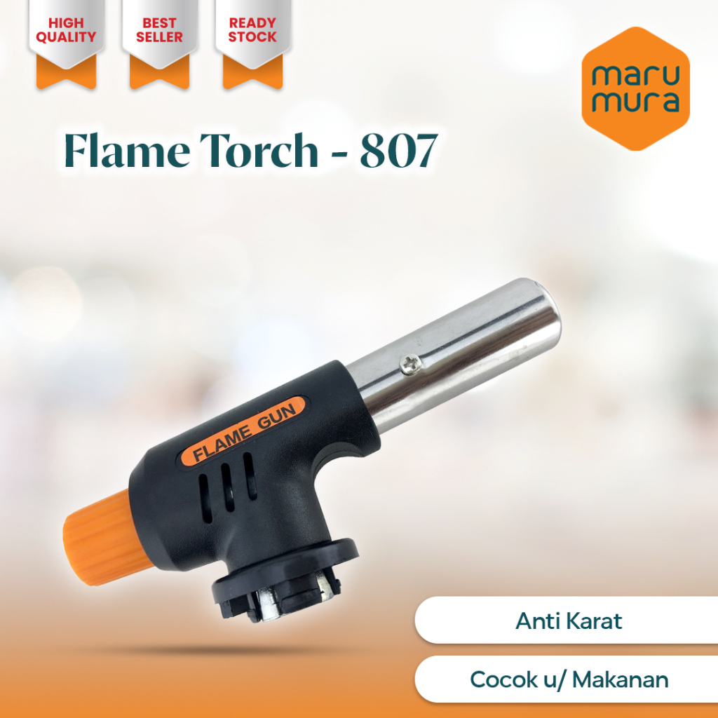 Terbaik Marumura Flame Torch - 807 Portable Gas Torch Flame Gun Brass + Hi Cook