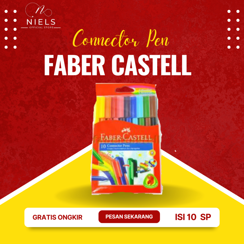 

Connector Pen Faber Castell 10 Spidol Warna Souvenir Ulang Tahun Goodi