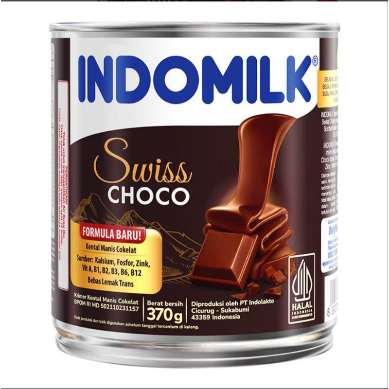 

INDOMILK Krimer Kental Manis Swiss Choco 370 g