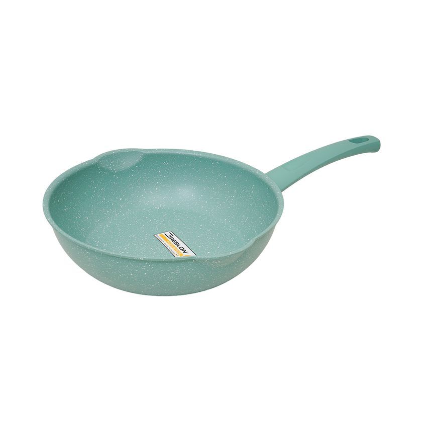 Cooking Color Wajan Penggorengan Wok Marble Kay Warna Hijau Pink