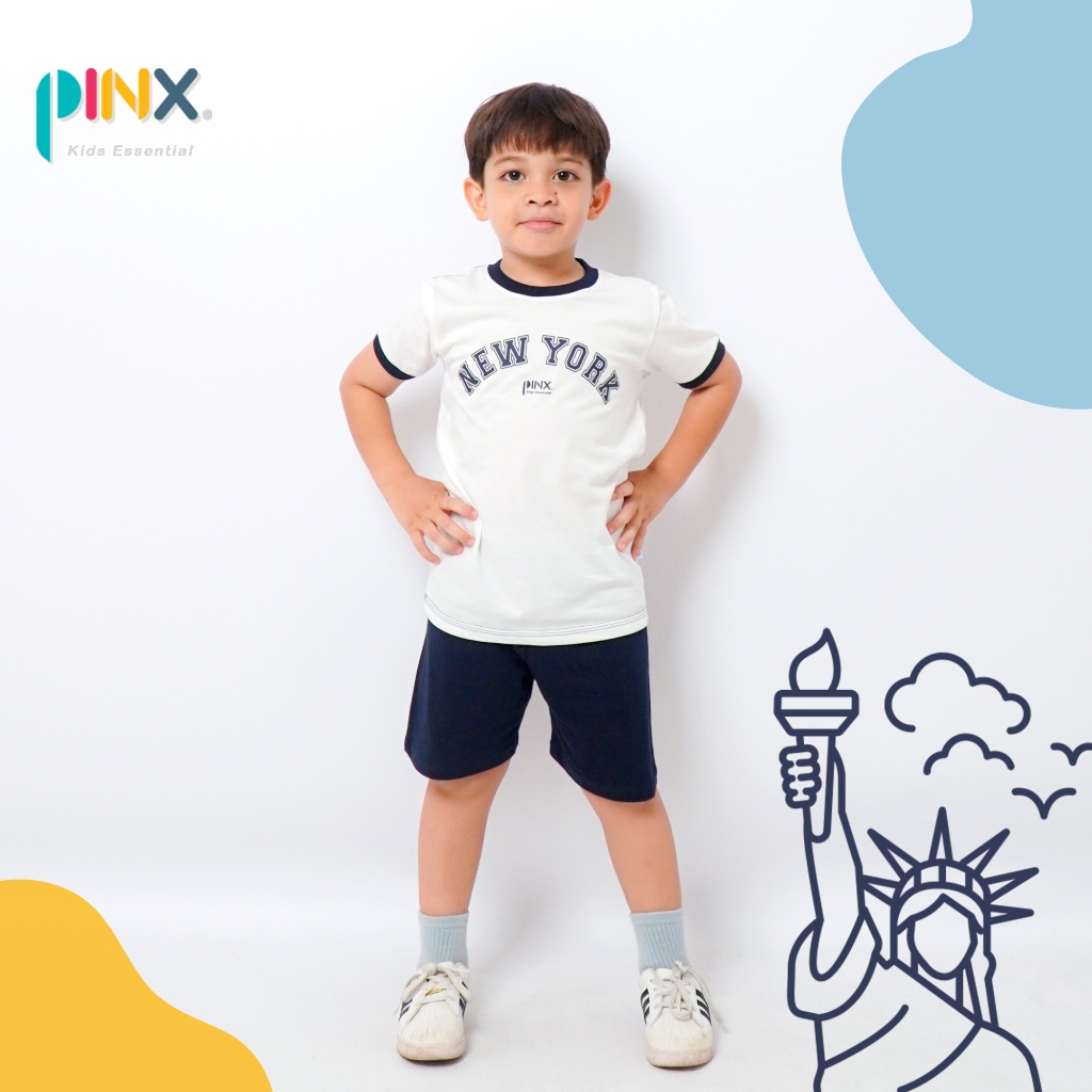 SALE PinxKids - Setelan Anak usia 1 - 8 tahun Tshirt Street New York City