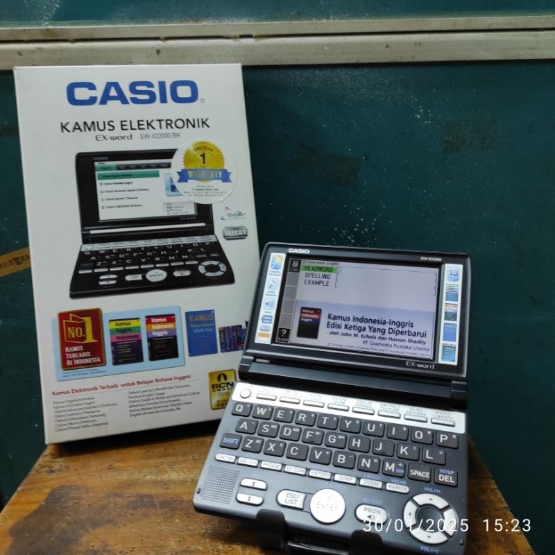 

Kamus Bahasa Inggris/Kamus Elektronik Bahasa CASIO EW-ID2000/TERLENGKAP/REAL PICTURE/ORIGINAL BY CASIO