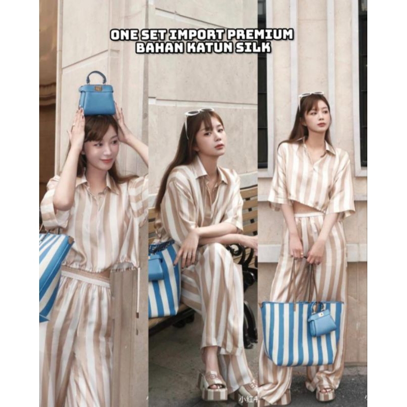 One set Bangkok salur silk import premium