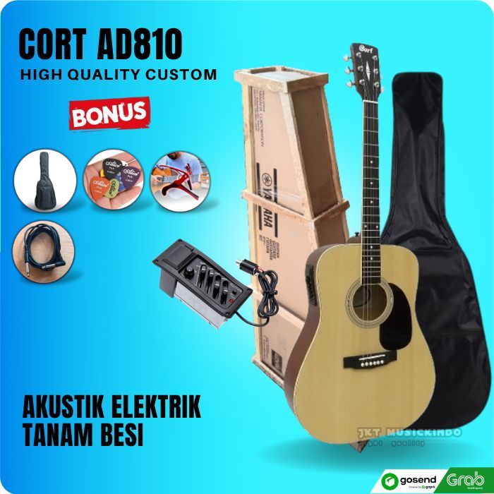 Gitar Akustik elektrik Cort AD810 OP Guitar Akustik Elektrik Belcat 7545r High Quality