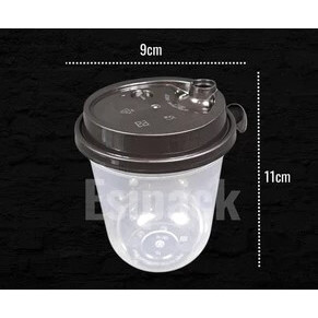 Cup Injection | Gelas plastik / Cup Plastik PP injection 380ml (Isi 25 pcs)