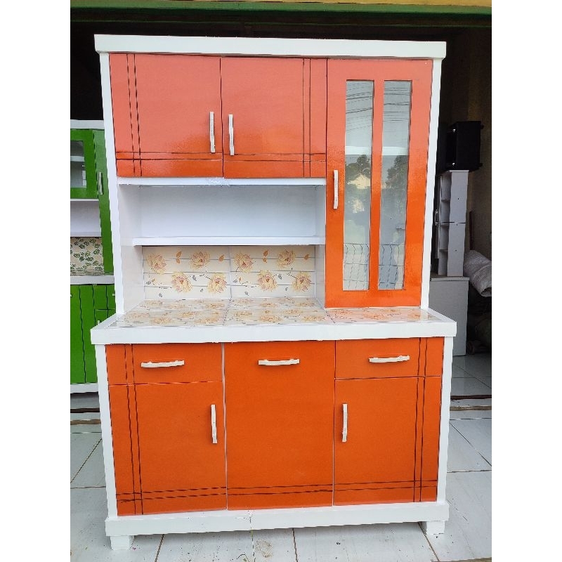 Lemari Sayur / Rak Sayur / Rak Piring kayu 3 pintu