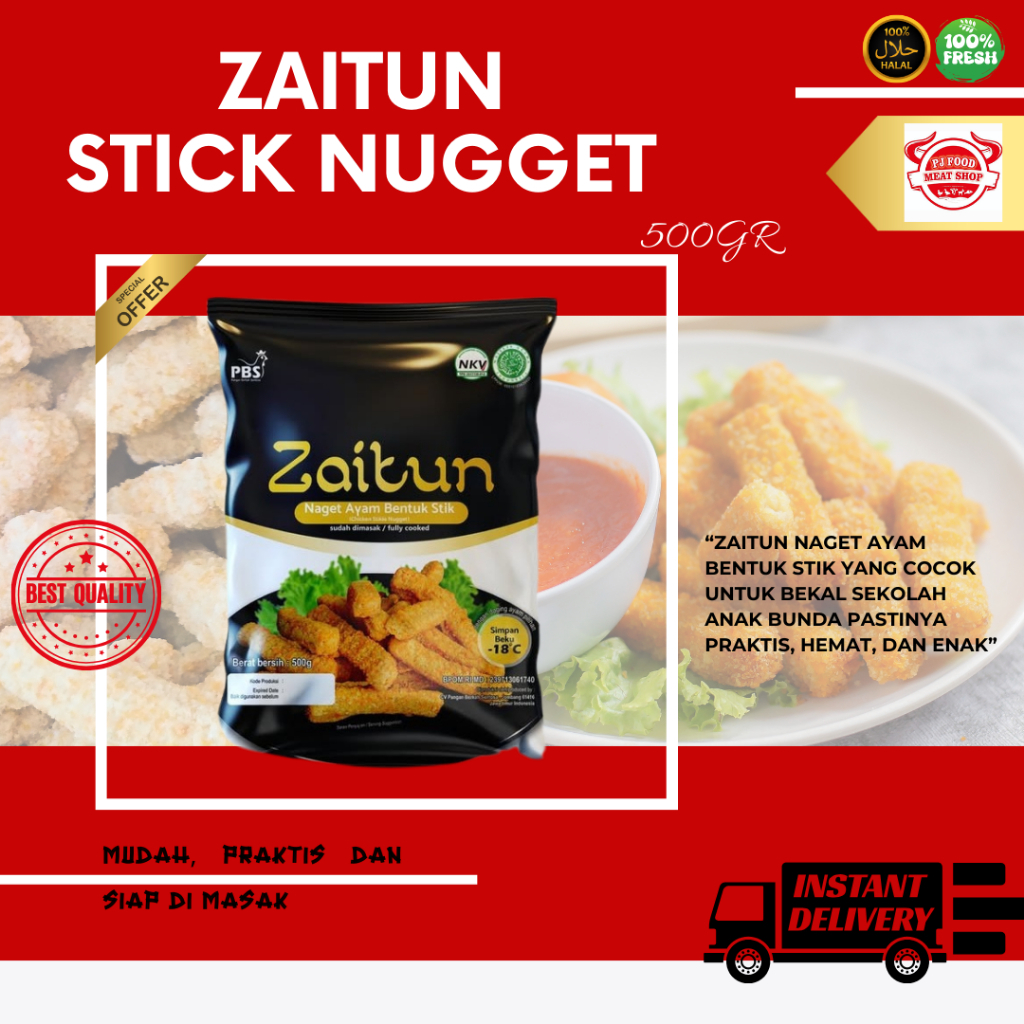 

Zaitun chicken nugget stiki 500gr