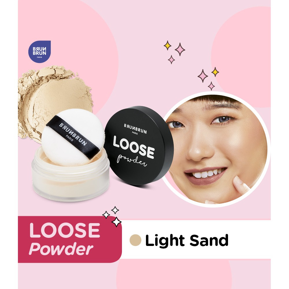 BEDAK WANITA BRUNBRUN PARIS LOOSE POWDER LIGHT SAND