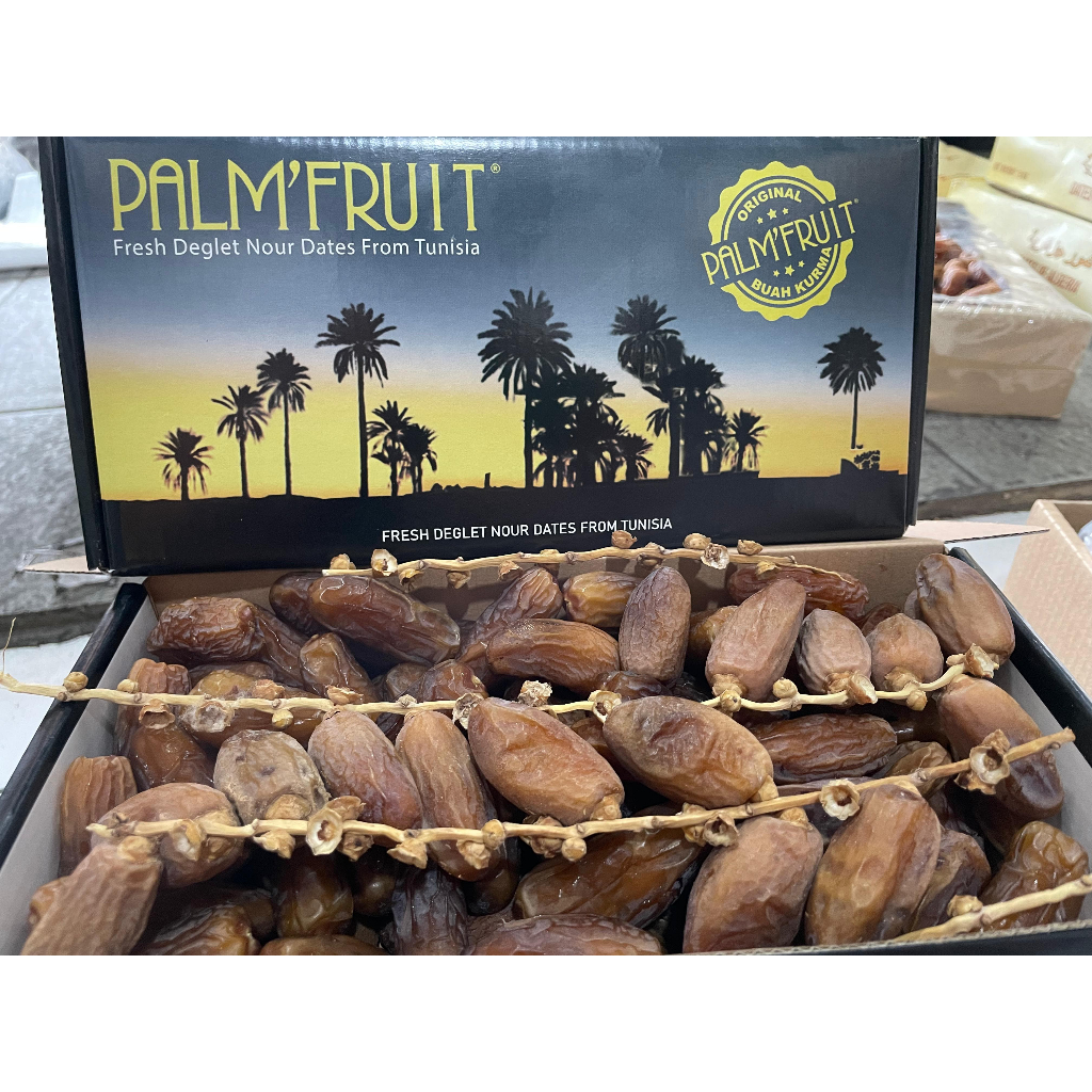 

Kurma Tunisia Tangkai PALM FRUTT Kemasan 1kg Original Tangkai EXP NEW