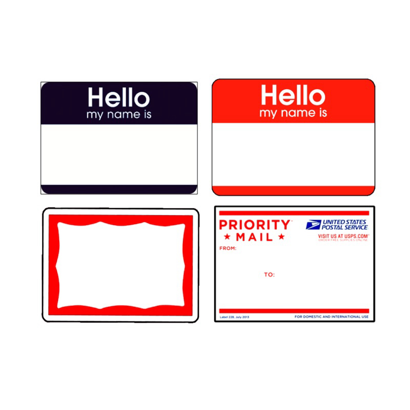 

stiker hello my name is /priority mail ‘POLOS ‘ukuran 8x6cm [minim pembelian 10 pcs]