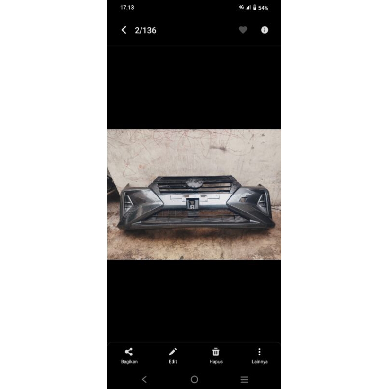 Bemper depan toyota agya 2023