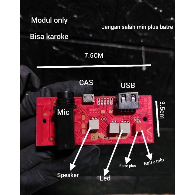 real pick Modul speaker Bluetooth V22526 bisa karoke kodisi baru gres tested