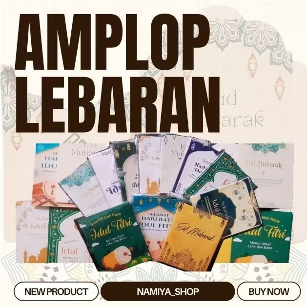 

Amplop Lebaran THR Hari Raya 2025 (1 pack isi 50pcs Lebih Murah) Medium Size