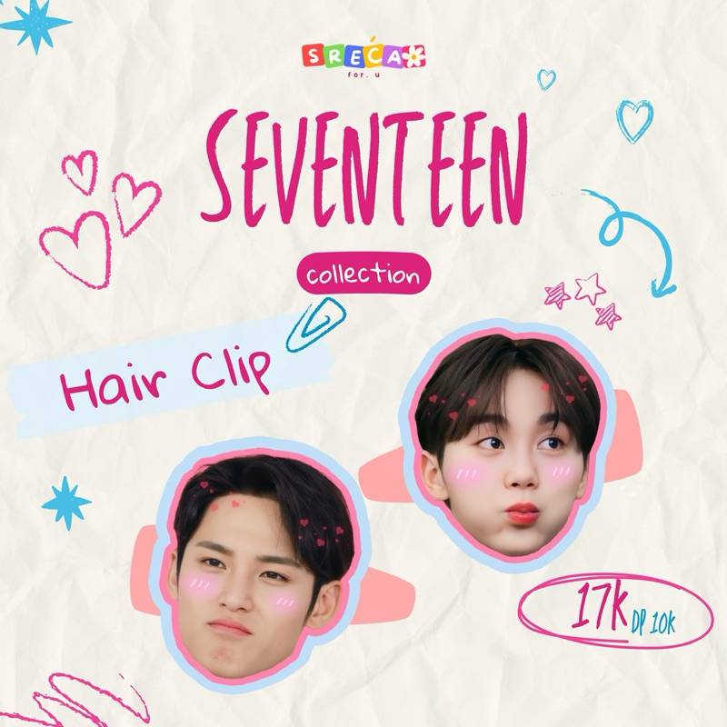 [sreca.for.u] PELUNASAN SEVENTEEN HAIRCLIP BAG CHARM CARATBONG HOLDER