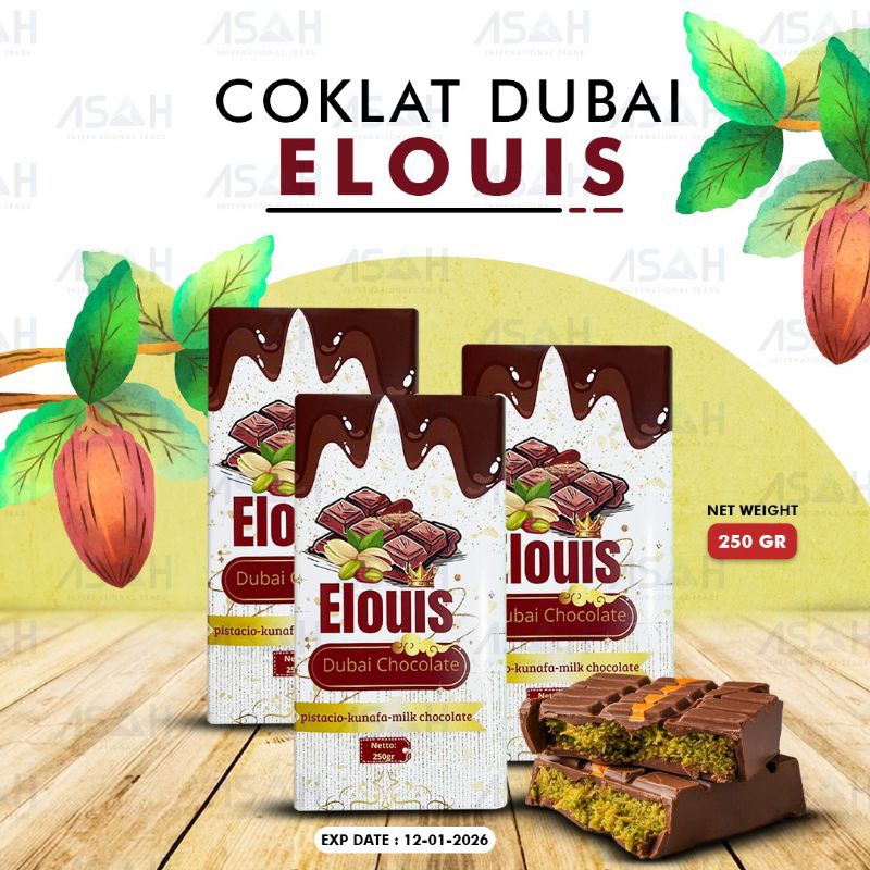

Coklat DUBAI ELOUIS 250 GRAM