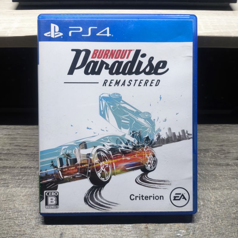 Kaset PS 4 Burnout Paradise Remastered PS4, Burnout PS4 PS5 Burnout Remaster Playstation 4 , BD Burn