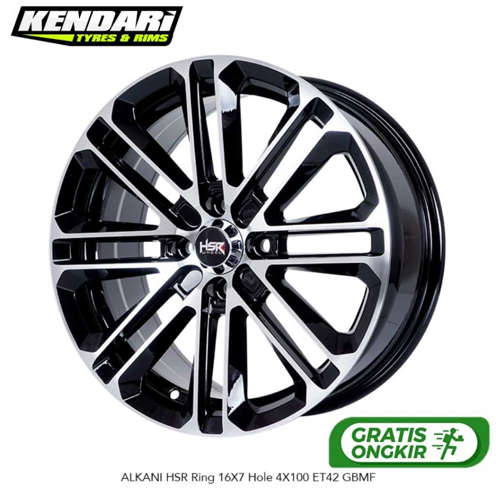 Velg Racing Mobil Vios Corolla Brio Ring 16 HSR ALKANI R16
