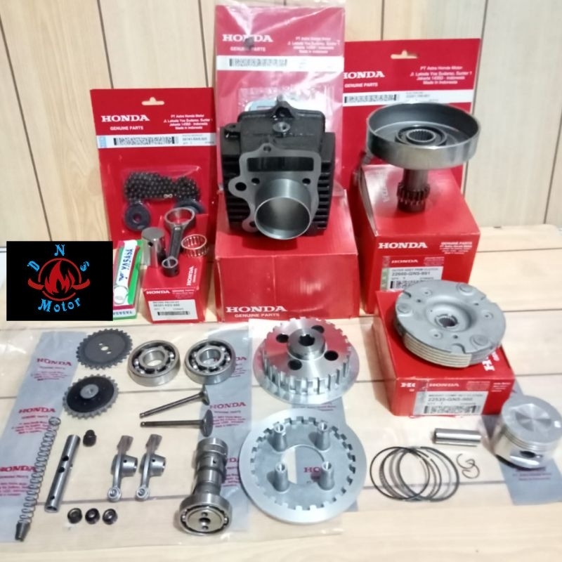 PAKET BLOK SEHER KOMPLIT 17 AITEM HONDA GRAND, SUPRA X LAMA, SUPRA LAMA, WIN, ASTREA ( PAKET TURUN M