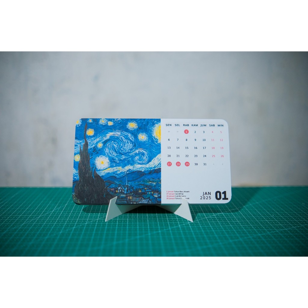 

Calendar/Kalender Meja 2025 Aesthetics | Fine Arts