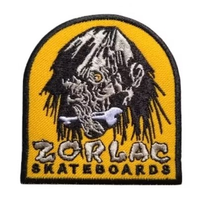 ZORLAC SKATEBOARDS "SHRUNKEN HEAD" (Iron patch)