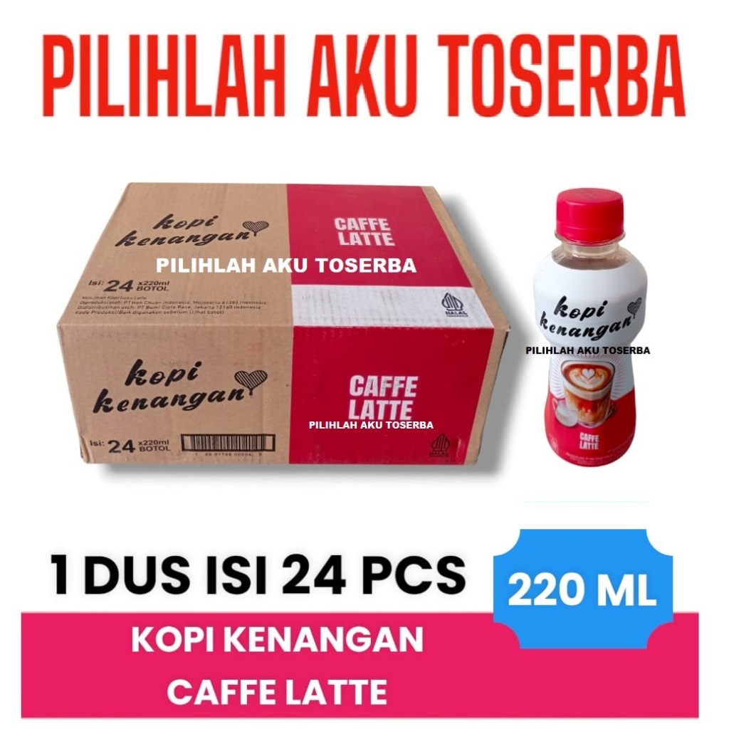 

KOPI KENANGAN CAFFE LATTE COFFEE 220 ml - ( 1 DUS isi 24 )