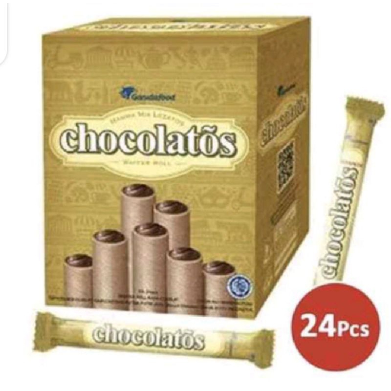 

Chocholatos Grande Wafer Roll 1 Box Isi 24 PCS Termurah