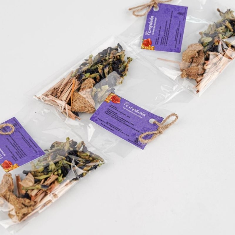 

Teh rempah/Artisan Tea/Tanpa Kafein/Infuse water/ Blue Ginjer teh botanikal