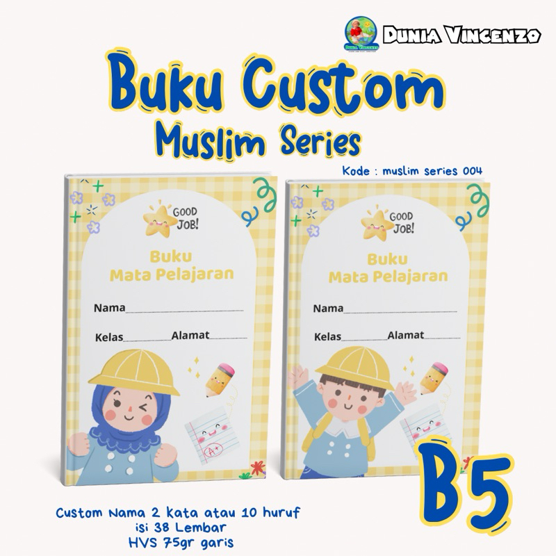 

3pcs buku costum anak ukuran B5 isi 3pcs buku tulis anak custom isi 38 lembar custom buku anak b5