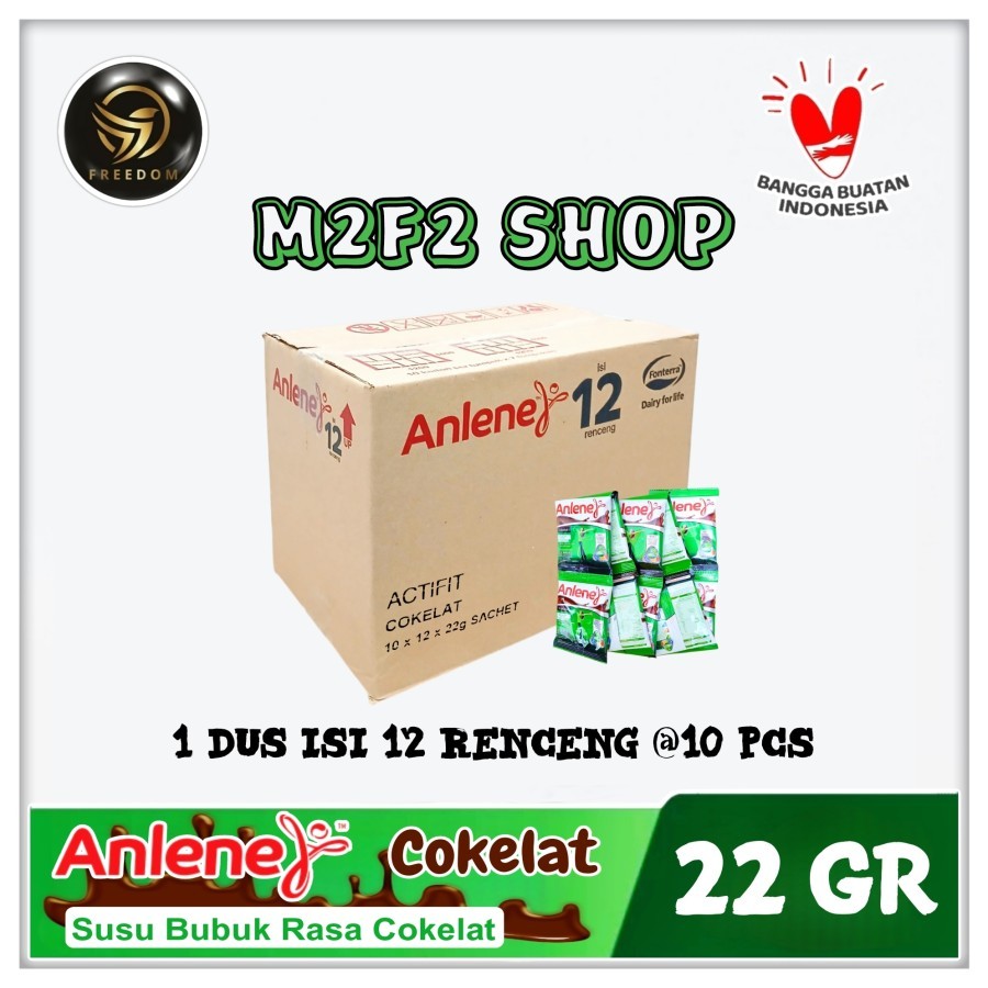 

Anlene Susu Bubuk Instant Rasa Cokelat | Chocolate Sachet - 22 gr (Kemasan Karton)