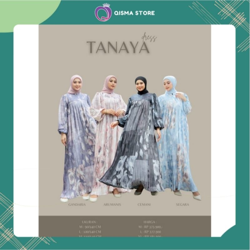 BEST PRICE//TANAYA DRESS BY HALWA APPAREL//QISMA STORE