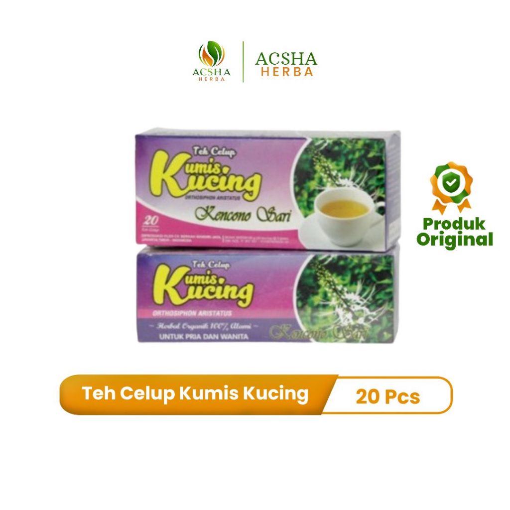 

Teh Celup Kumis Kucing Kencono Sari 100% Bahan Alami