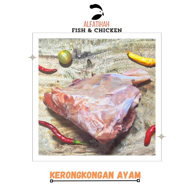 

Kerongkongan Ayam 1kg isi 4 pcs
