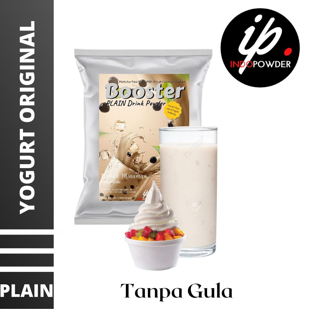 

PLAIN Bubuk YOGURT ORIGINAL 1Kg I Bubuk YOGURT ORIGINAL TANPA GULA 1kg