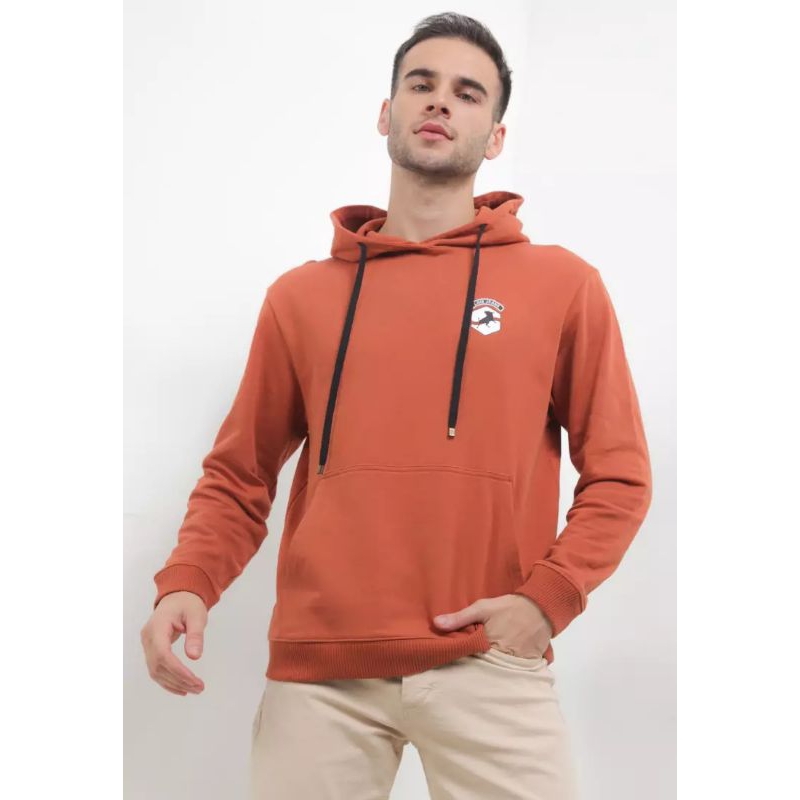Cotton Babyterry Hoodie Mjkt004T JAKET LOIS ORIGINAL PRIA WARNA TERAKOTA