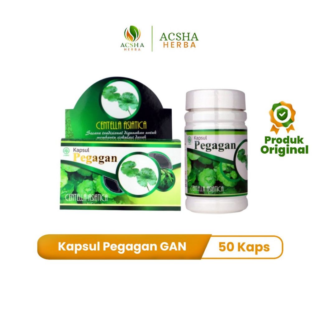 Kapsul Daun Pegagan GAN 100% Asli Menutrisi dan Menjaga Kesehatan Otak