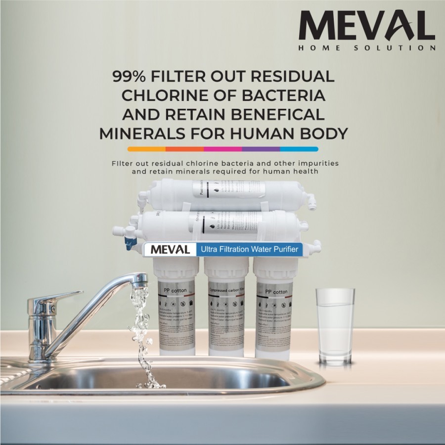 MEVAL Filter Air Water Purifier Ultra Filtration Precision (380gpd)