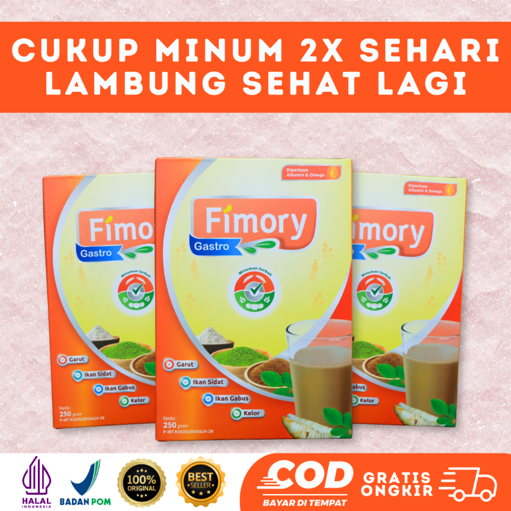 

Paket 3 Fimory Gastro Minuman Sereal Original Sereal Umbi Garut Solusi Atasi Asam Lambung Magh Gerd